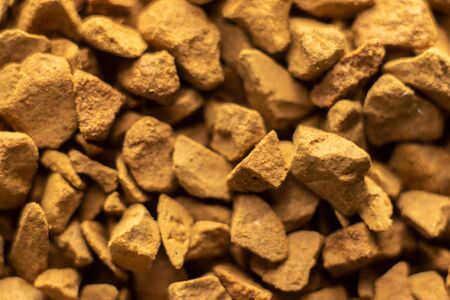 Instant coffee granules coffee texture close upの写真素材