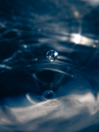 Water drop close up