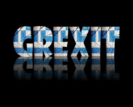 Grexit grees 3d word
