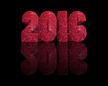 Happy New Year 3d word
