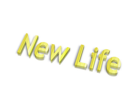New Life 3d wordの写真素材