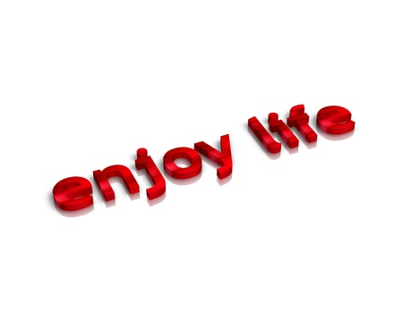enjoylife 3d wordの写真素材