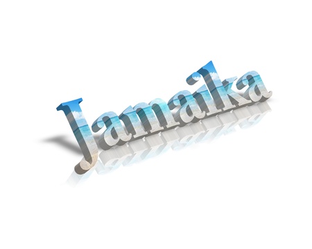 Jamaica 3d wordの写真素材