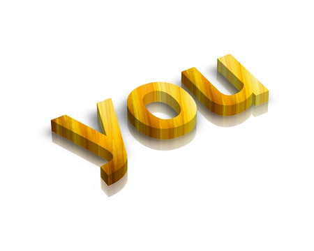 you 3d wordの写真素材