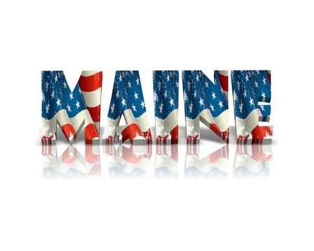 maine 3d wordの写真素材