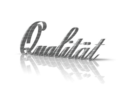 Quality 3d wordの写真素材