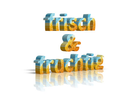 Fresh fruity 3d word