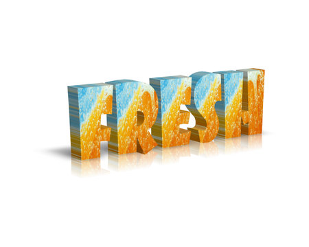 Fresh 3d word