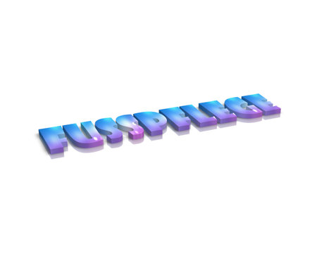 pedicure 3d word