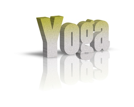yoga 3d wordの写真素材