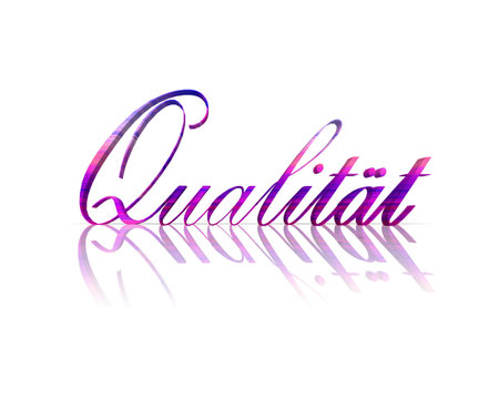 Quality 3d wordの写真素材