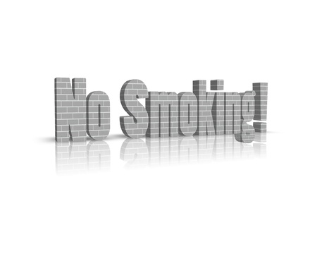 no smoking 3d wordの写真素材
