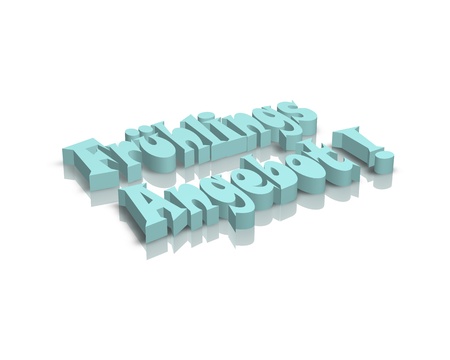 Spring offer 3d wordの写真素材