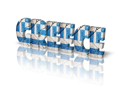 Greece 3d wordの写真素材