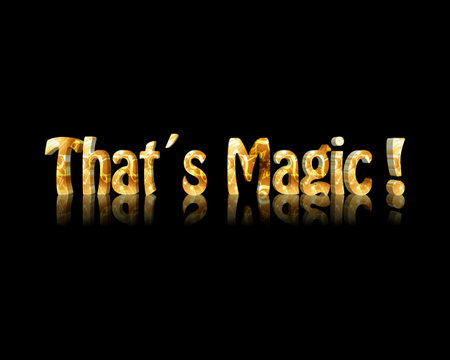 thats magic 3d wordの写真素材
