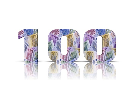 100 3d wordの写真素材