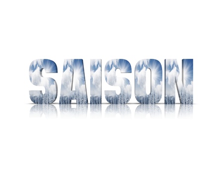 seasonally 3d wordの写真素材