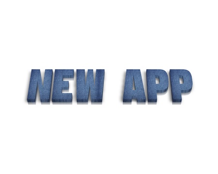 new app 3d wordの写真素材