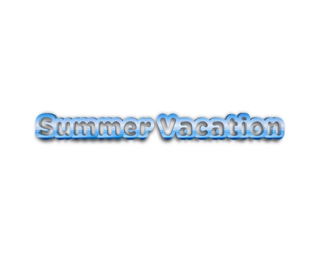 summervacation 3d wordの写真素材