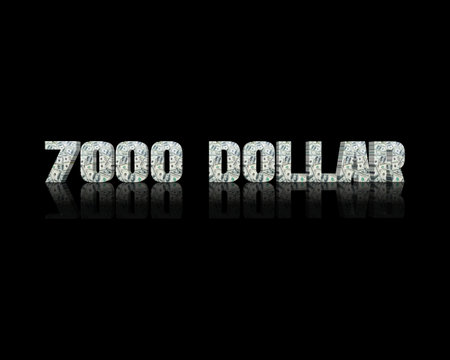 $ 7000 3d word