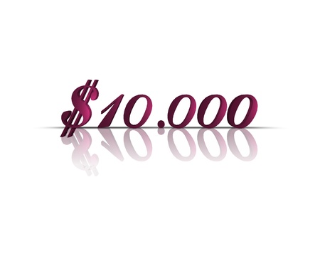 $ 10,000 3d wordの写真素材