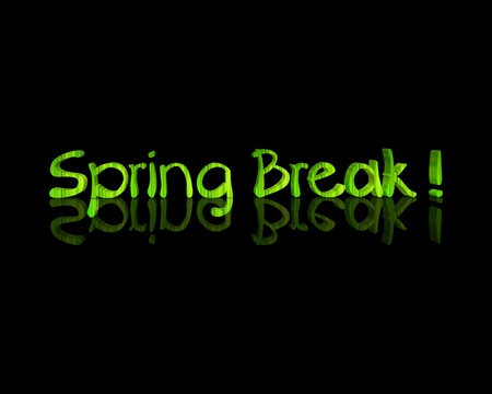 springbreak 3d wordの写真素材