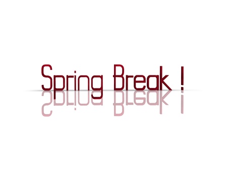 springbreak 3d wordの写真素材