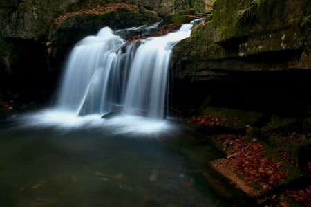 Autumn waterfall
