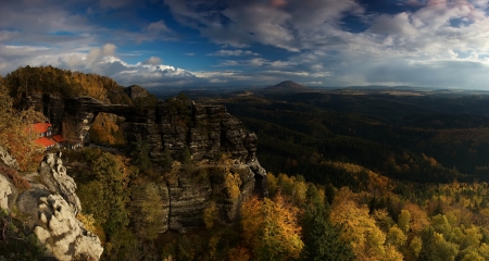 Pravcicka rock panoramaの写真素材