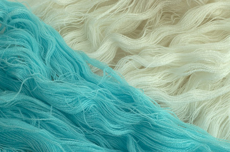 Diagonal white and blue wave