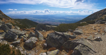 Panorama from High Tatry - Slovak Republic の写真素材