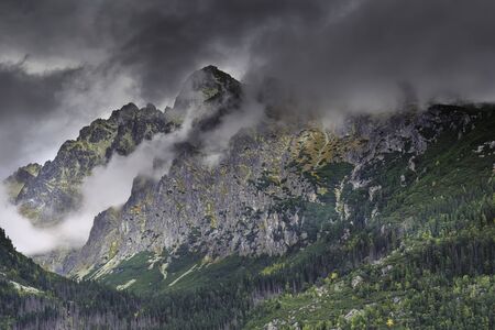 Look at the landscape of the High Tatras to Slovakの写真素材