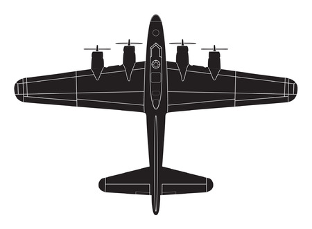 classic big war planeのイラスト素材