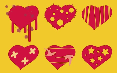 heart shapesのイラスト素材