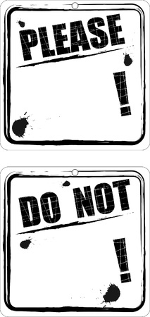 please - do not - write the message you wish !のイラスト素材