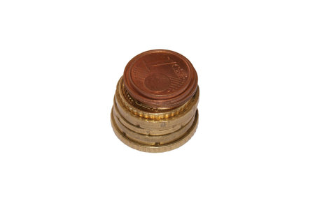 This is a tower of a few coins.