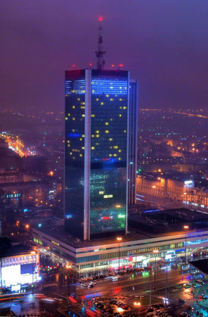 This is a view of Warsaw, the capital city of Poland.