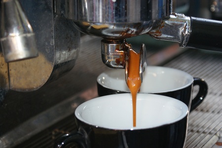 Lublin, Poland, june 4 2011: Art Cafe - contest "The best coffee"のeditorial素材