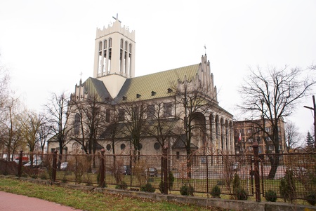 This is an old church by the Wolska steet in Lublin, Poland. Picture taken 5 April 2012のeditorial素材