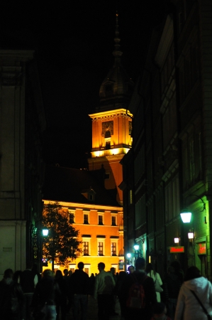 View of old town streets in Warsaw, Poland  September 21, 2013のeditorial素材