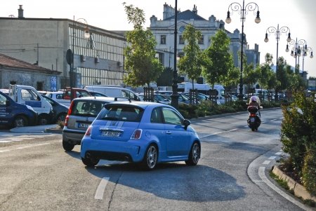 This is a view of streets and monuments in Trieste  August 5, 2013  Trieste, Italyのeditorial素材