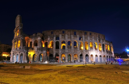 This is a view of Coloseo in Rome, Italy. September 8, 2014のeditorial素材