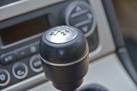 This is a view of luxury car Alfa Romeo 159 interior details. February 28, 2015. Lublin, Poland.のeditorial素材