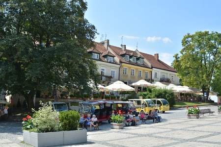 This is a view of old town in Sandomierz Town. August 2, 2015. Sandomierz, Poland.のeditorial素材