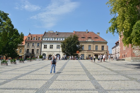 This is a view of old town in Sandomierz Town. August 2, 2015. Sandomierz, Poland.のeditorial素材