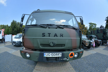 This is a view of ceremony of Polish Army Day. August 15, 2015. Lublin, Poland.のeditorial素材