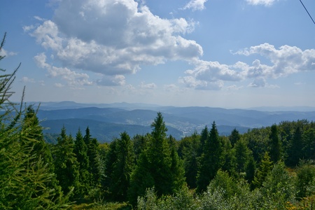 This is a view of Beside Sadecki Mountains. のeditorial素材