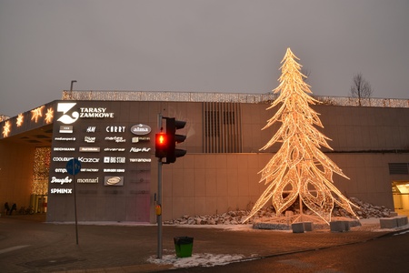 This is a winter view of Lublin City. On January 7, 2016. Lublin, Poland.のeditorial素材
