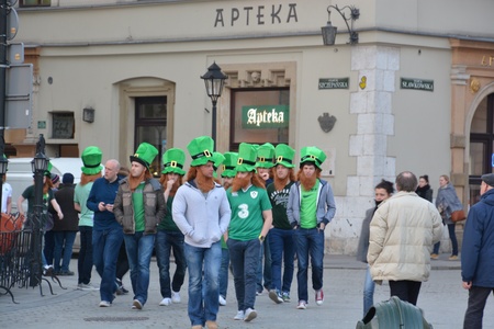 This is a view of Cracow City. March 17, 2016 Cracow, Poland.のeditorial素材