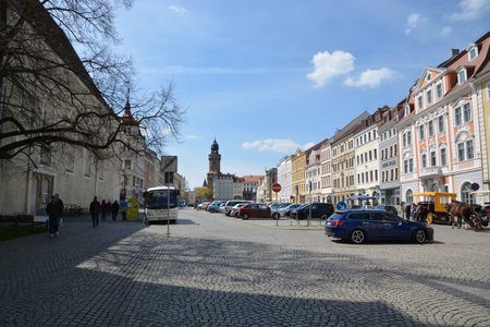 This is a view of Gorlitz city view. April 30, 2016 Gorlitz, Germany.